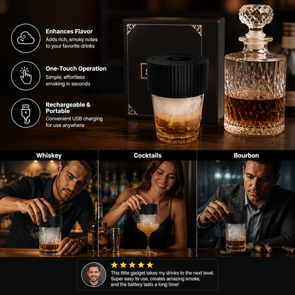 Electric Cocktail Smoker Kit - Rechargeable