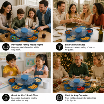 Rotating Snack Serving Tray