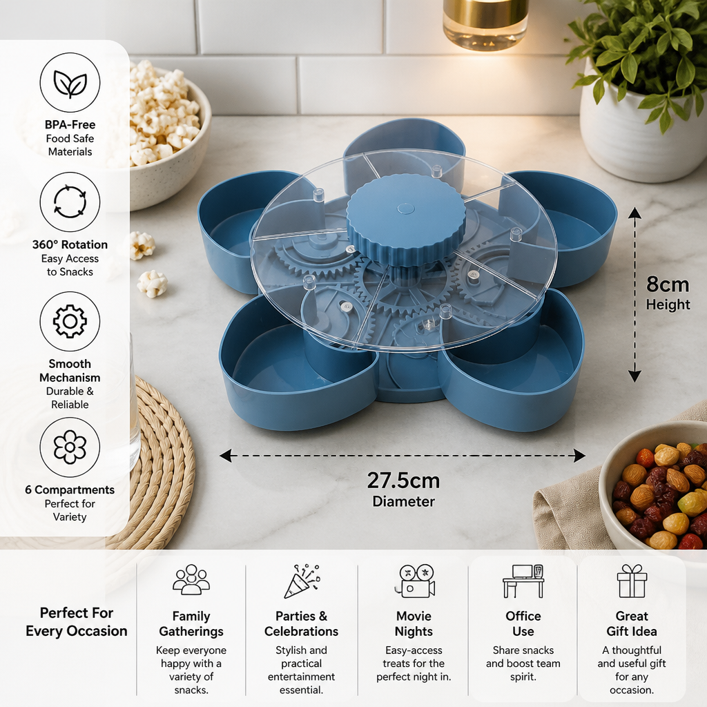 Rotating Snack Serving Tray