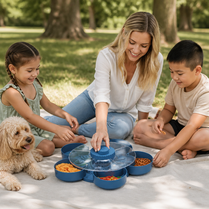 Rotating Snack Serving Tray