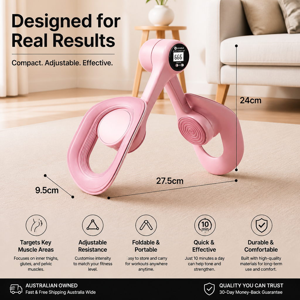 Adjustable Thigh & Glute Trainer – Foldable Resistance Fitness Equipment