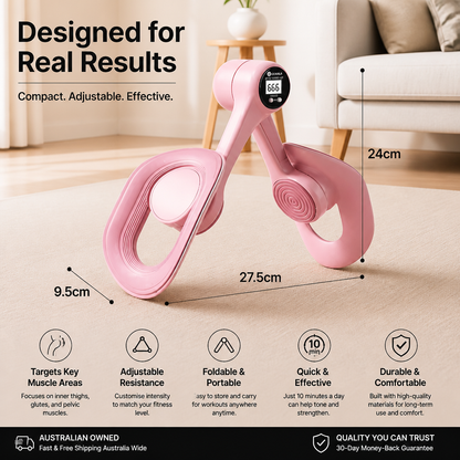Adjustable Thigh & Glute Trainer – Foldable Resistance Fitness Equipment