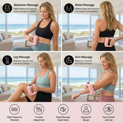 Fascia Massage Device – Vibrating Muscle Activation and Body Shaping Device for Abdomen, Waist and Full Body