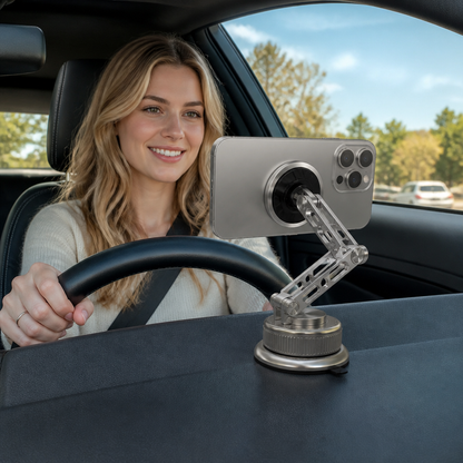 Ultra-Strong Suction Durable Full-Metal Magnetic Car Phone Mount