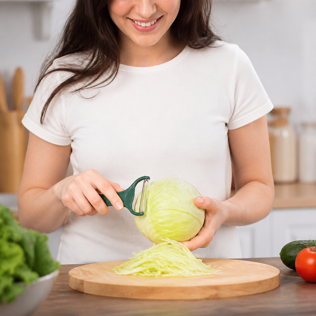 Stainless Steel Wide Vegetable Peeler & Slicer