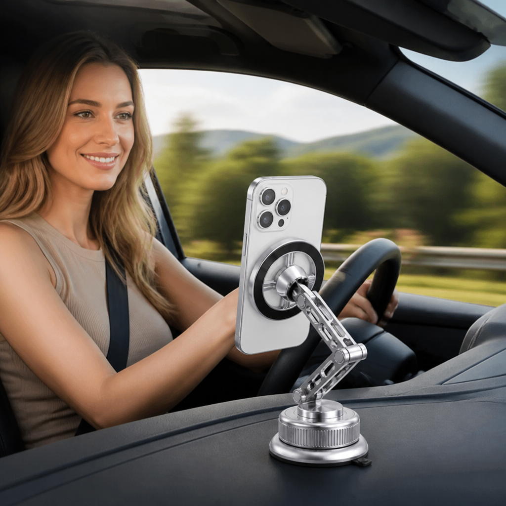 Ultra-Strong Suction Durable Full-Metal Magnetic Car Phone Mount