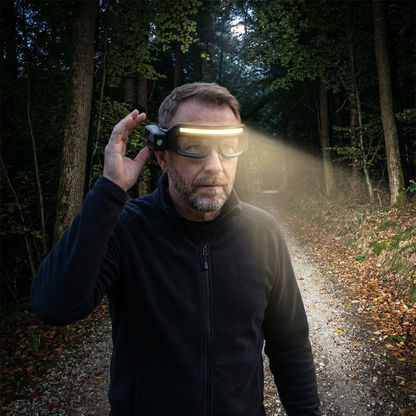 Rechargeable LED Headlamp with Motion Sensor – USB-C Work Light for Professionals