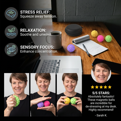 Magnetic Silicone Balls – Sensory Fidget Toy for Stress Relief and Relaxation