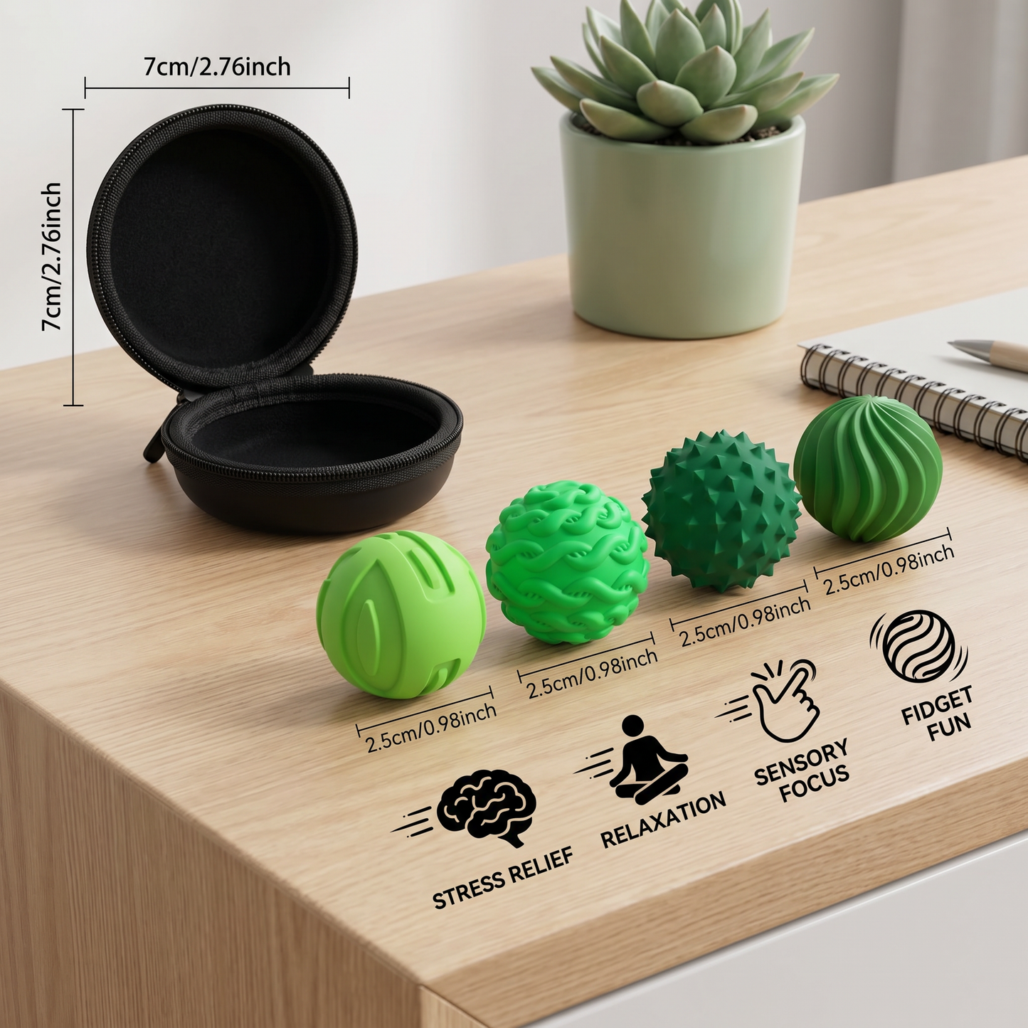 Magnetic Silicone Balls – Sensory Fidget Toy for Stress Relief and Relaxation