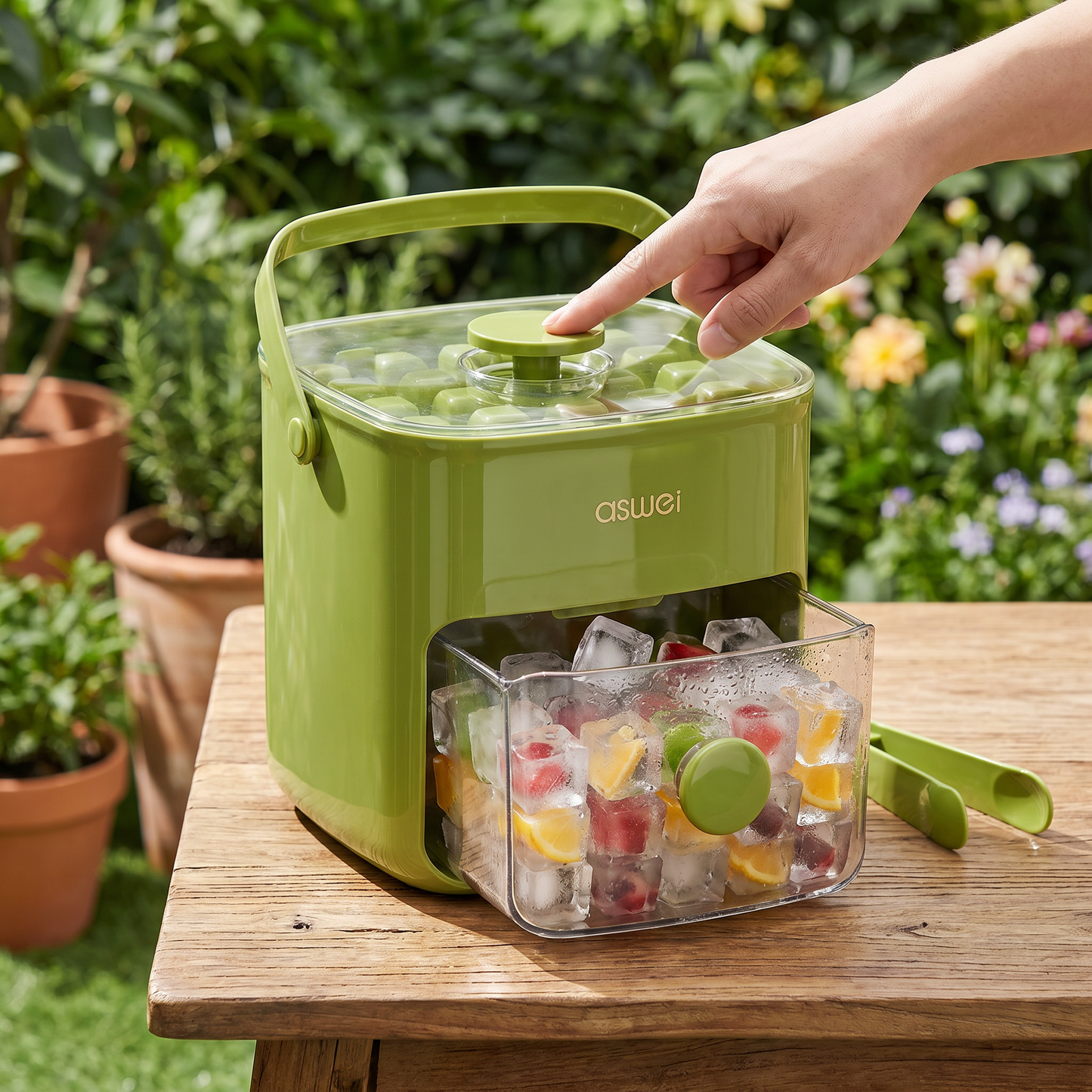 2-in-1 Ice Cube Maker with Storage Box – 48 Ice Cubes, Dual Design