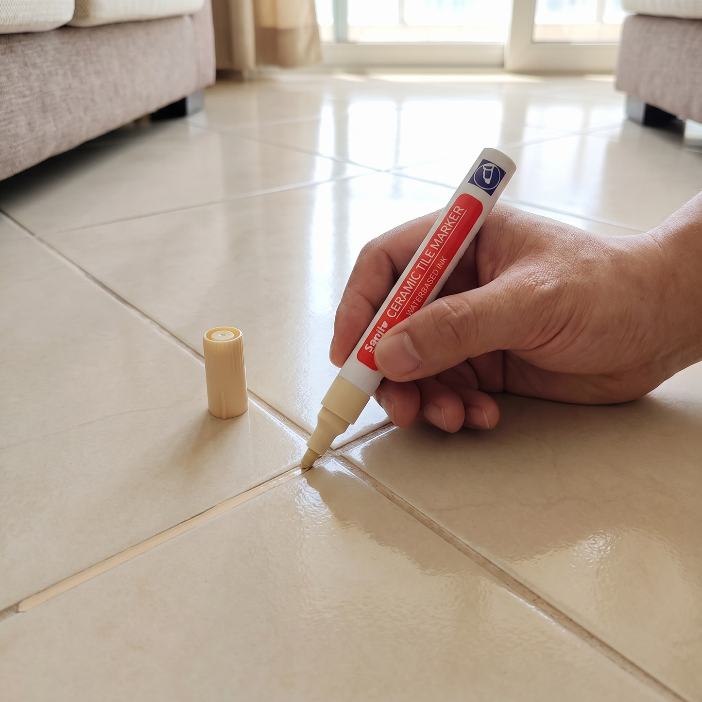 Anti-mold & waterproof grout pen for tiles