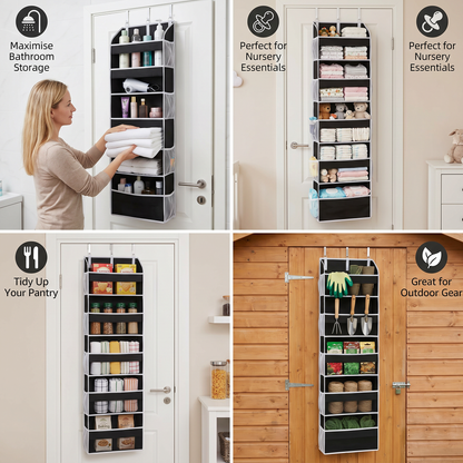Foldable Over-the-Door Hanging Storage Organizer