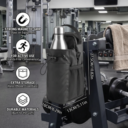 Magnetic Water Bottle Holder Bag with Strong Grip for Gym and Active Use
