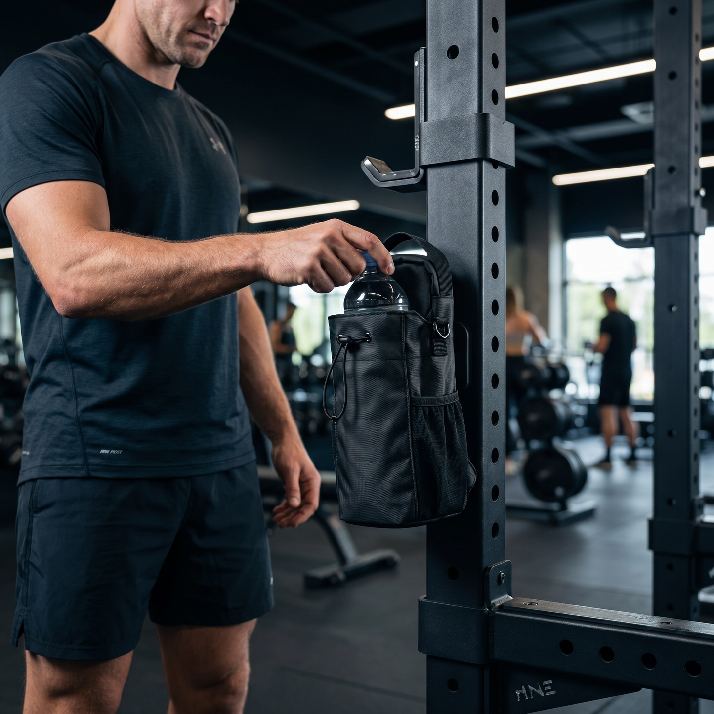 Magnetic Water Bottle Holder Bag with Strong Grip for Gym and Active Use