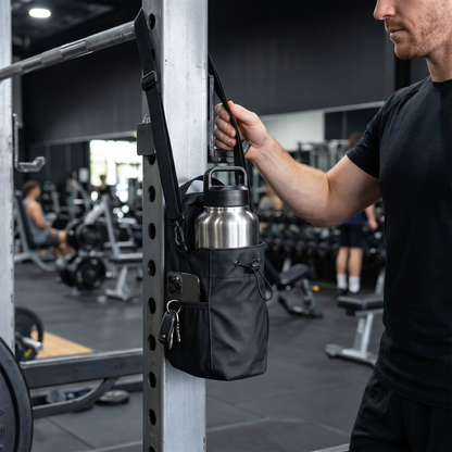 Magnetic Water Bottle Holder Bag with Strong Grip for Gym and Active Use