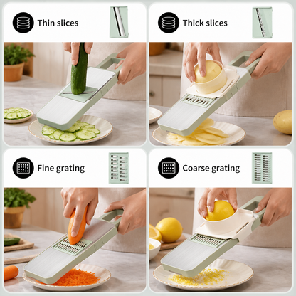 6-in-1 Multifunctional Vegetable Slicer & Grater
