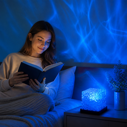 Aurora & Ocean Wave LED Projector Light with 16 Colors & Remote Control