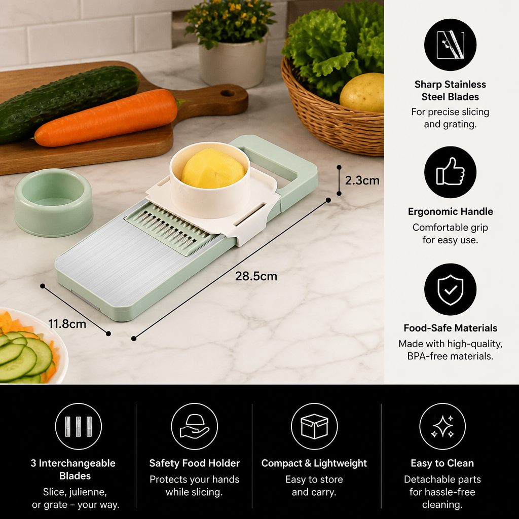 6-in-1 Multifunctional Vegetable Slicer & Grater