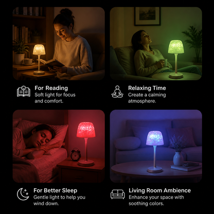 Aurora & Ocean Wave LED Projection Lamp with Touch Control
