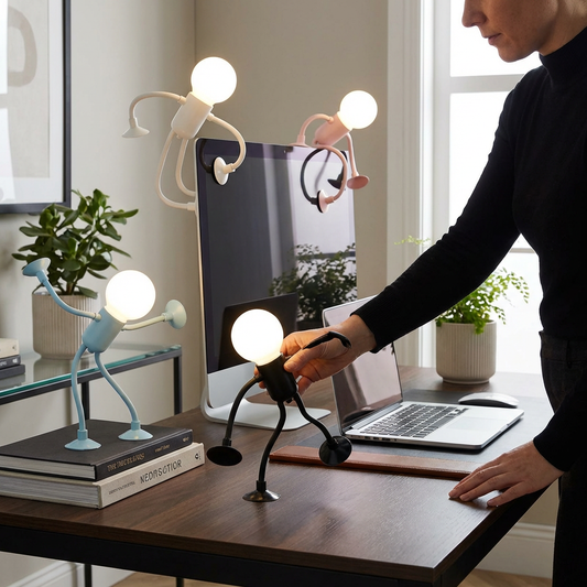 LED Lamp with Suction Cup – Interchangeable and Playful Design for Decoration