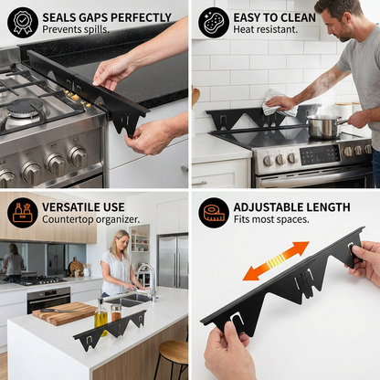Expandable Stove Gap Cover – Adjustable Cover for Kitchen Countertops
