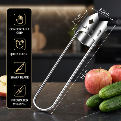 Stainless Steel Fruit Corer – Multifunctional Tool for Easily Removing Cores from Fruits & Vegetables