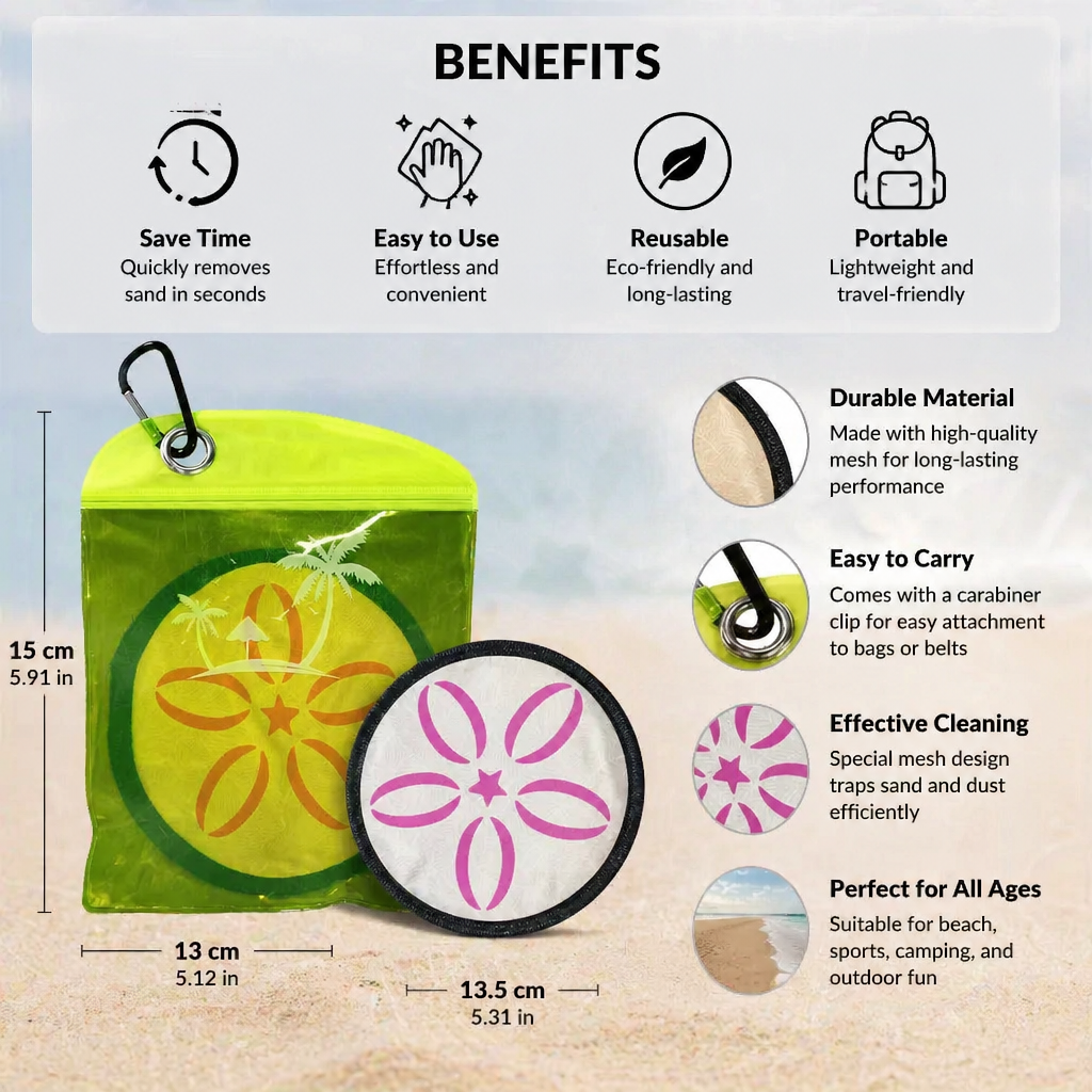 Beach Sand Cleaner – Practical Tool for Quick Sand Removal for Beach Activities