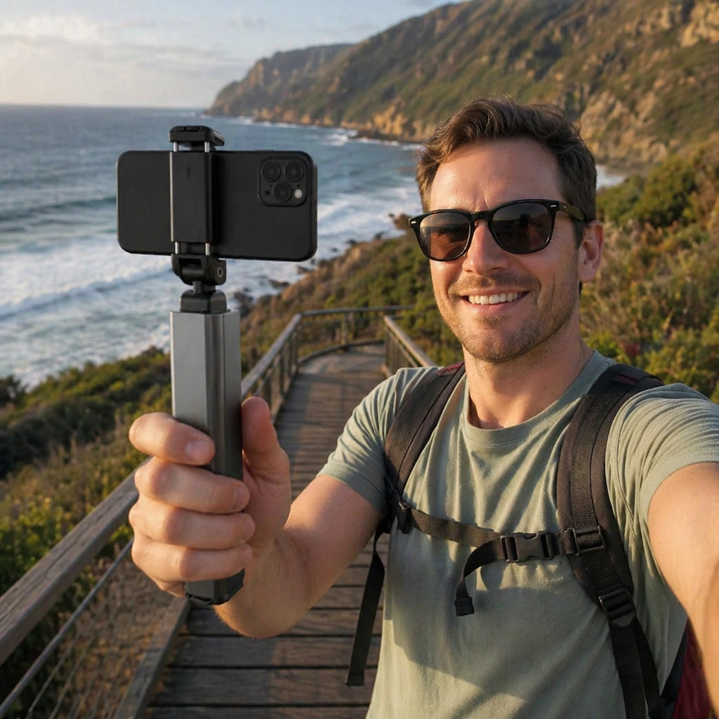 Travel Phone Holder – Foldable and Adjustable Stand for Comfortable Use On the Go