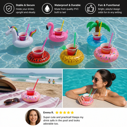 Floating Drink Holders – Practical Coasters for Pool & Beach