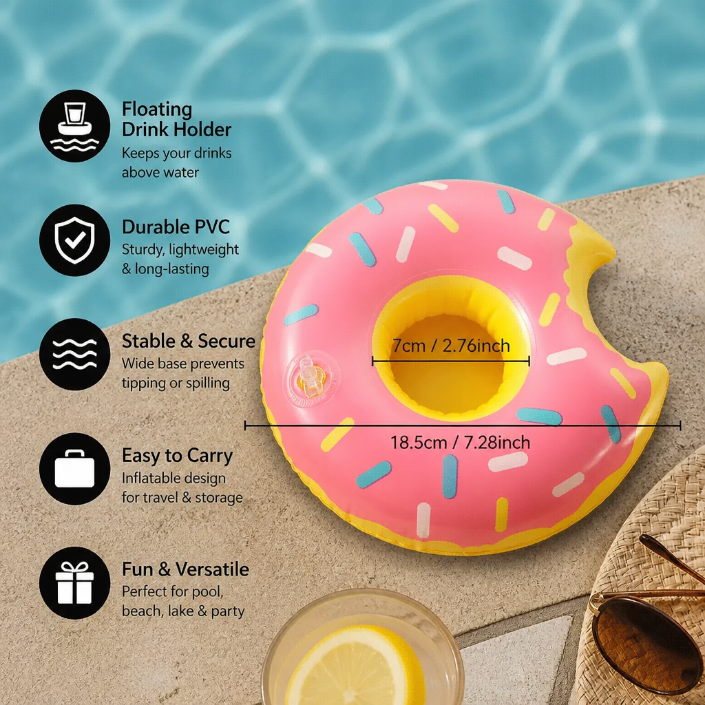 Floating Drink Holders – Practical Coasters for Pool & Beach