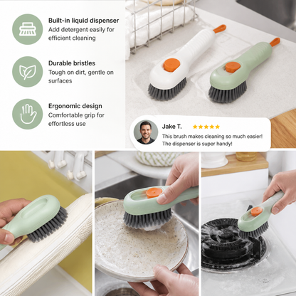 Multifunctional Cleaning Brush – With Integrated Liquid Dispenser for Versatile Applications