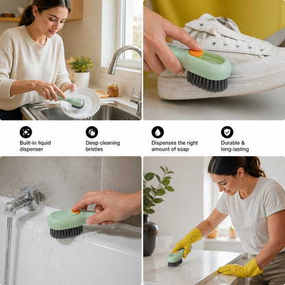 Multifunctional Cleaning Brush – With Integrated Liquid Dispenser for Versatile Applications