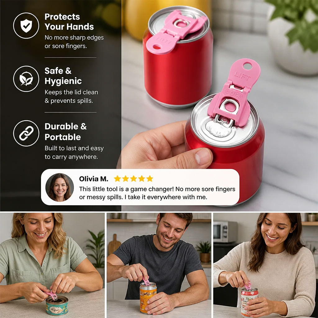 Compact Can Opener – Effortless Opening with Reliable and Dustproof Seal