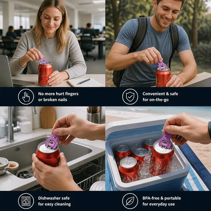 Compact Can Opener – Effortless Opening with Reliable and Dustproof Seal