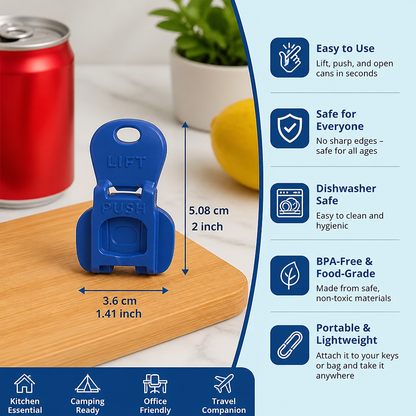 Compact Can Opener – Effortless Opening with Reliable and Dustproof Seal