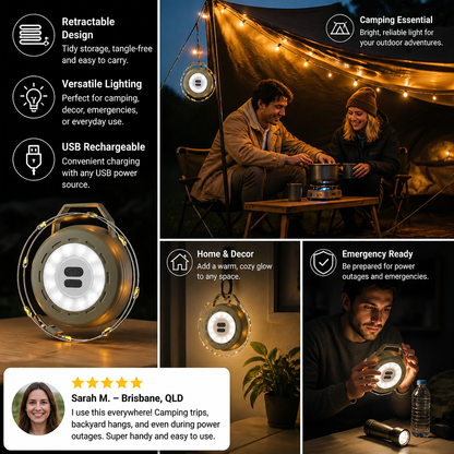 Retractable String Lights