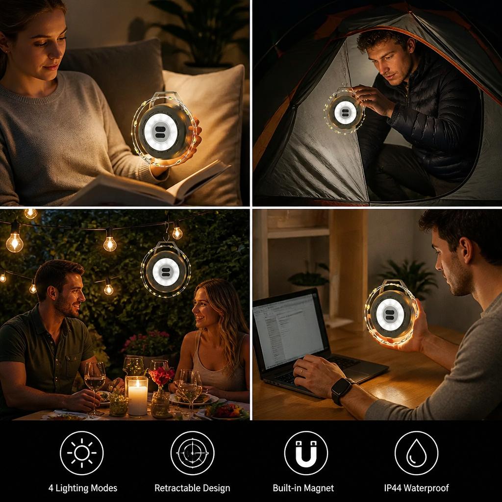 Retractable String Lights