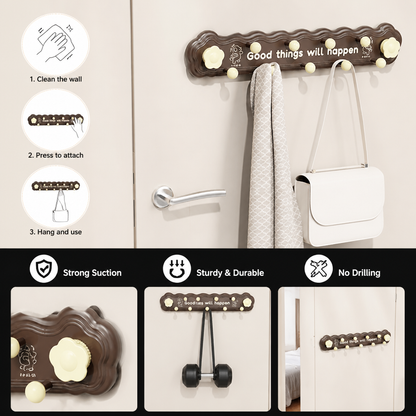 Heavy-Duty Suction Cup Hook Rail