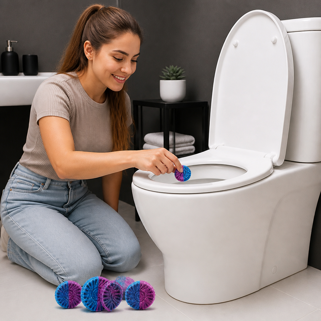 Toilet Cleaning Blocks for Limescale, Urine Stains & Odor Removal