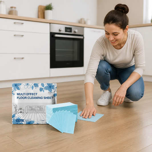 60 Pieces Multi-Surface Floor Cleaning Wipes for Wood, Tile & Laminate