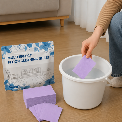 60 Pieces Multi-Surface Floor Cleaning Wipes for Wood, Tile & Laminate