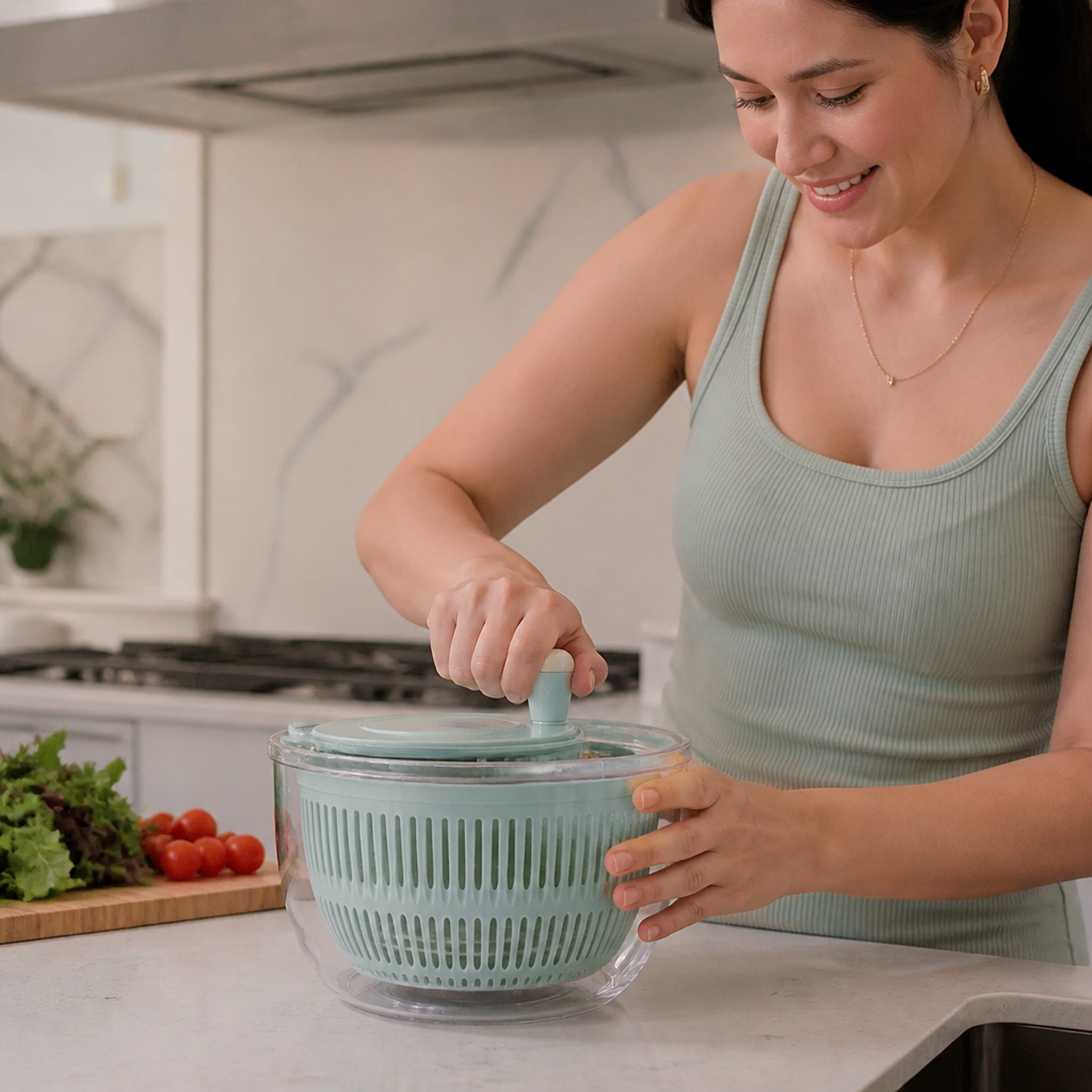 9-in-1 Manual Spinner & Slicer Vegetable and Salad Prep Set