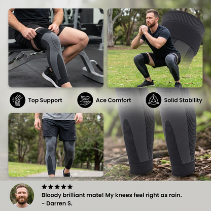 Elastic knee brace with compression – non-slip & stabilizing