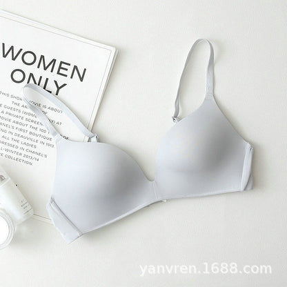 Seamless Push-Up Bra – Wire-Free, Breathable and Supportive with Triangle Cups
