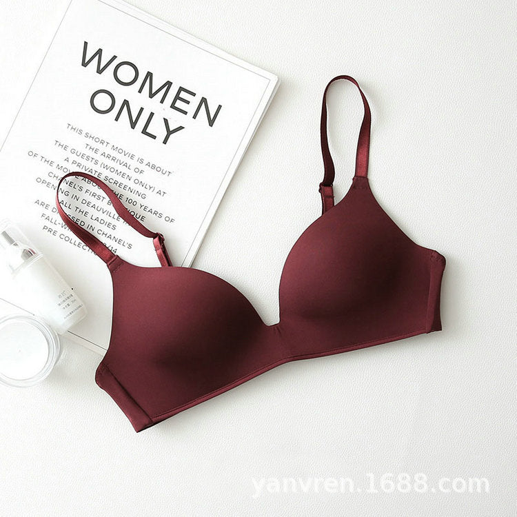 Seamless Push-Up Bra – Wire-Free, Breathable and Supportive with Triangle Cups