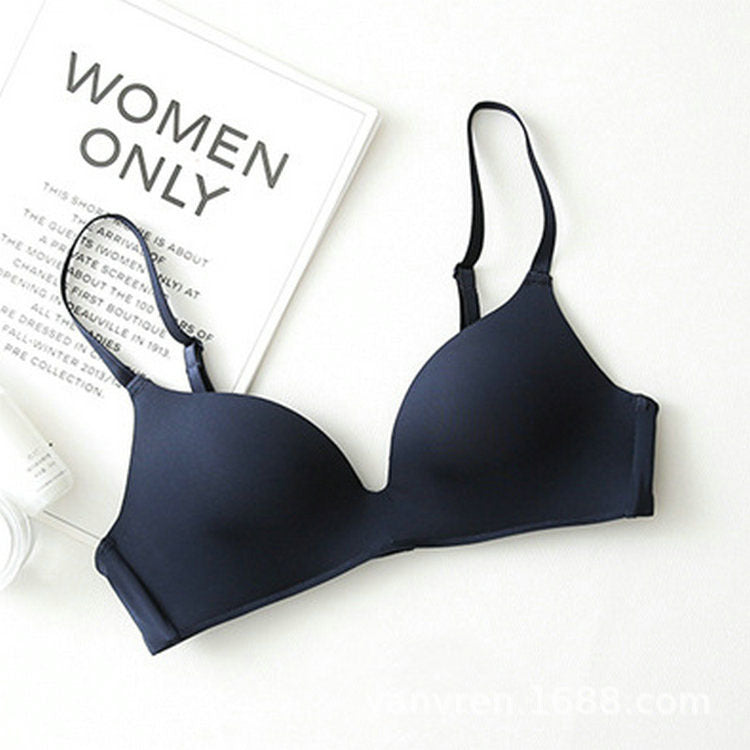 Seamless Push-Up Bra – Wire-Free, Breathable and Supportive with Triangle Cups