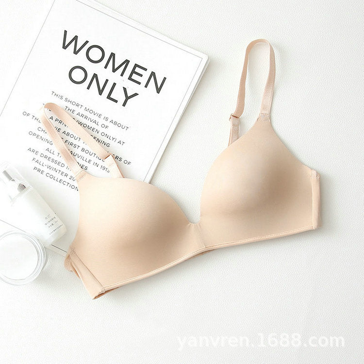 Seamless Push-Up Bra – Wire-Free, Breathable and Supportive with Triangle Cups