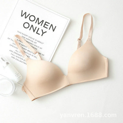 Seamless Push-Up Bra – Wire-Free, Breathable and Supportive with Triangle Cups