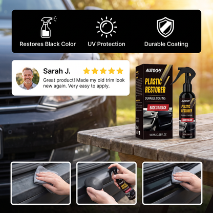 Car Plastic & Trim Restorer with UV Protection
