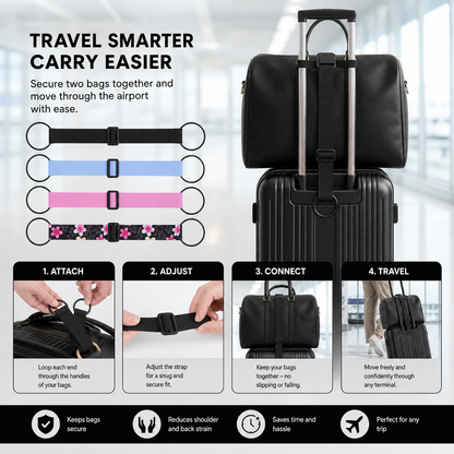 Adjustable Luggage Connector Strap